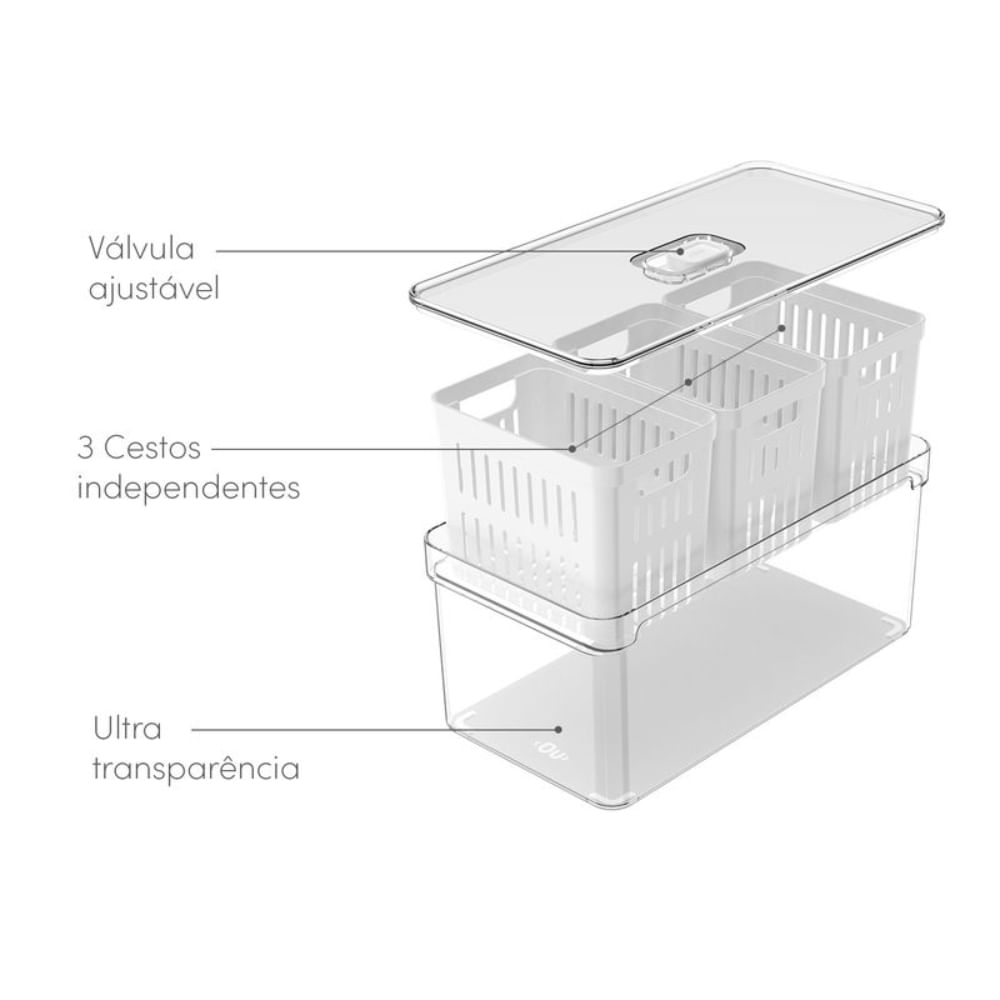 Organizador com 3 Cesto Clear Fresh 5L Martiplast - OU -2-.jpg